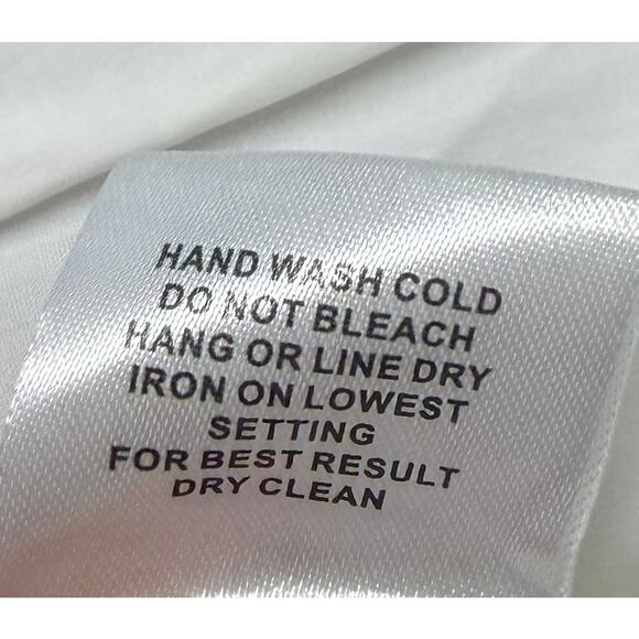 Romeo + Juliet Couture Ruffle Off Shoulder Top Gingham Stripe Tiered Blouse M - Picture 8 of 9